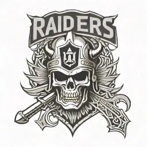 Raiders Logo tattoo design idea