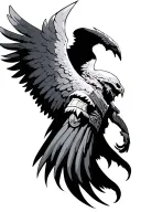 Warhammer 40K Dark angels tattoo design idea