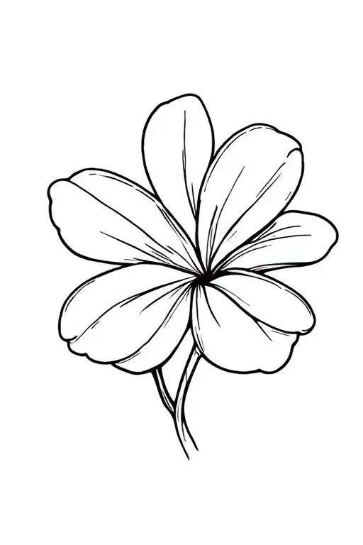 plumeria flowers tattoo design idea