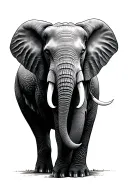 Elephant tattoo design idea