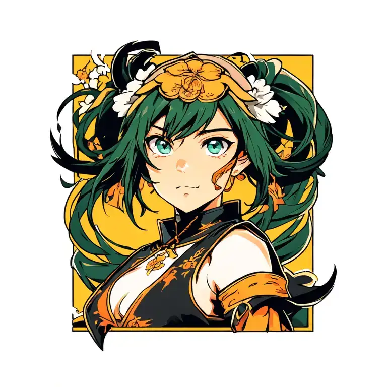 japanese virgo zodiac sign hero academia tattoo design idea