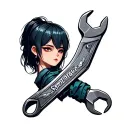 Spanner tattoo design idea