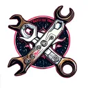 Spanner tattoo design idea