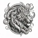 cunning forearm tattoo design idea