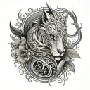 cunning forearm tattoo design idea