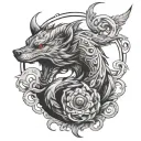 cunning forearm tattoo design idea