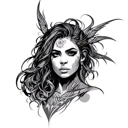 Sickle Cell Warrior tattoo design idea