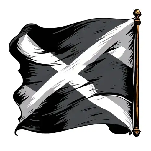 Rm Williams Scotland flag tattoo design idea
