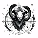 Aries, Libra, Taurus constellation tattoo design idea