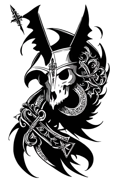 Templar tattoo design idea