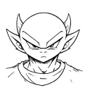 majin kid buu dragon ball tattoo design idea