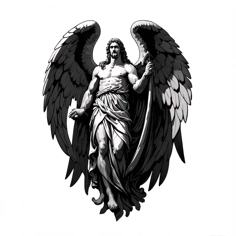 Saint Michael tattoo design idea