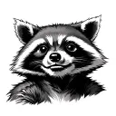 rocket raccoon from guardians tattoo design idea
