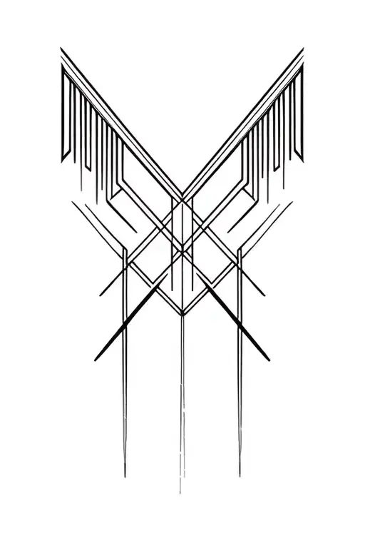 synthesizer cirquit geometric design tattoo design idea