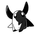 diglett pokemon as a frightening ghost tattoo design idea