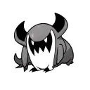 diglett pokemon as a frightening ghost tattoo design idea