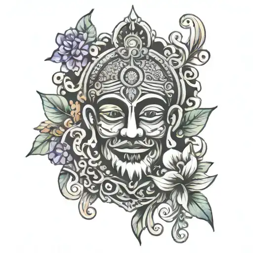 blessed sanket hidden in it tattoo design idea