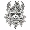 blessed sanket hidden in it tattoo design idea