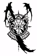 Stained glass window with band logos from bring me the Horizon, Twenty one pilots, Blue october, Linkin park, Falloutboy tattoo design idea