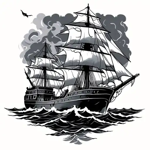 If you are so sure, burn the ships tattoo design idea