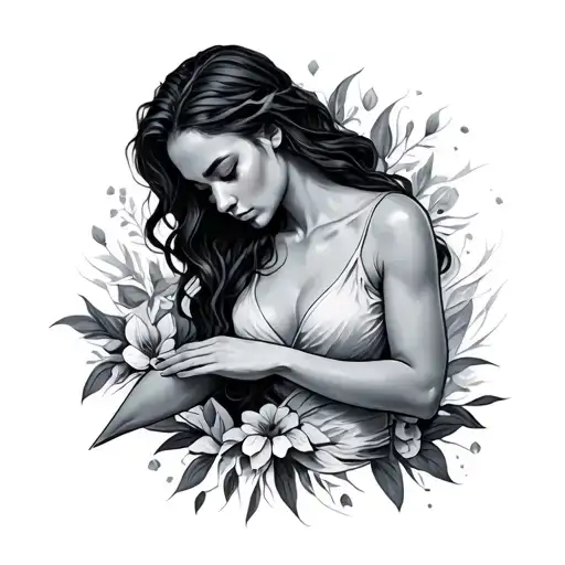 Massage tattoo design idea