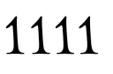 "1111" tattoo design idea
