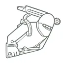 faceless puppet with a chainsaw tattoo design idea