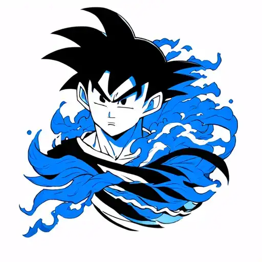 goku ultra instinct tattoo design idea