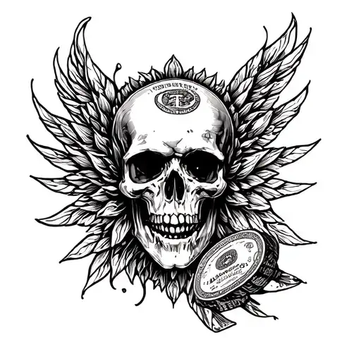 money power respect integrity honor drawn tattoo design idea