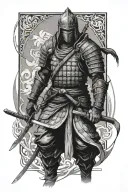 loner, ronin warrior tattoo design idea