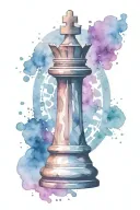 king chess piece tattoo design idea
