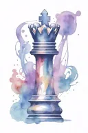 king chess piece tattoo design idea