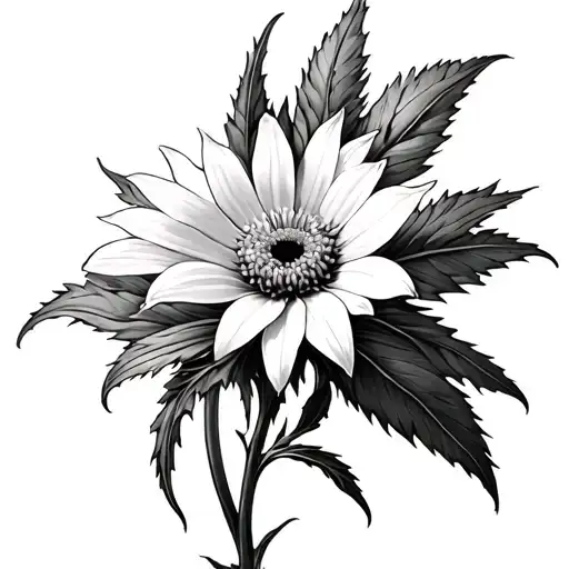 Edelweiss tattoo design idea
