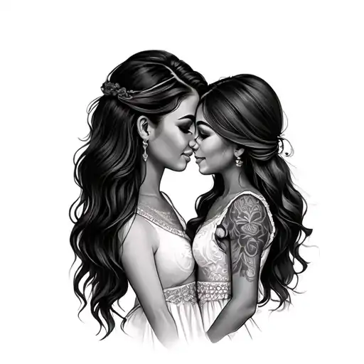 step mom step daughter matching tattoo tattoo design idea
