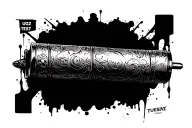 "UGz " shotgun shells tattoo design idea