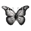 3D butterfly on shoulder tattoo design idea