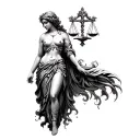 • Regent goddess: Aphrodite (beauty and love), Themis (Justice), Athena (strategic wisdom). Hero/archetype: Perse tattoo design idea
