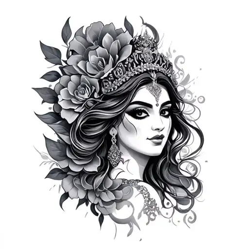 Devi tattoo design idea