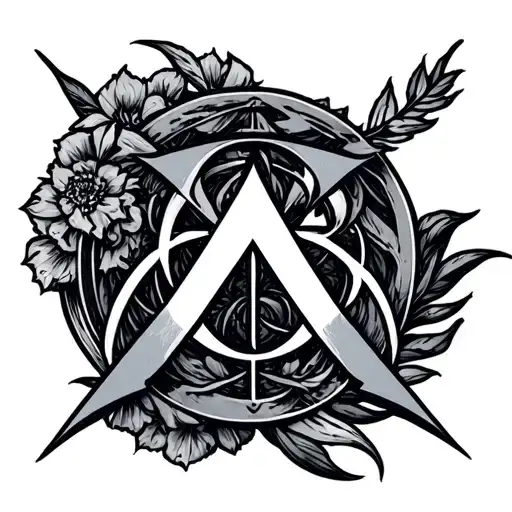 Alpha Omega tattoo design idea