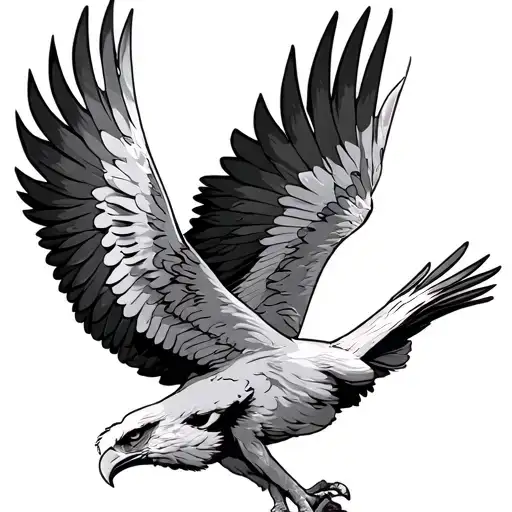griffin soaring tattoo design idea