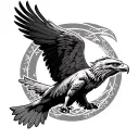 griffin soaring tattoo design idea