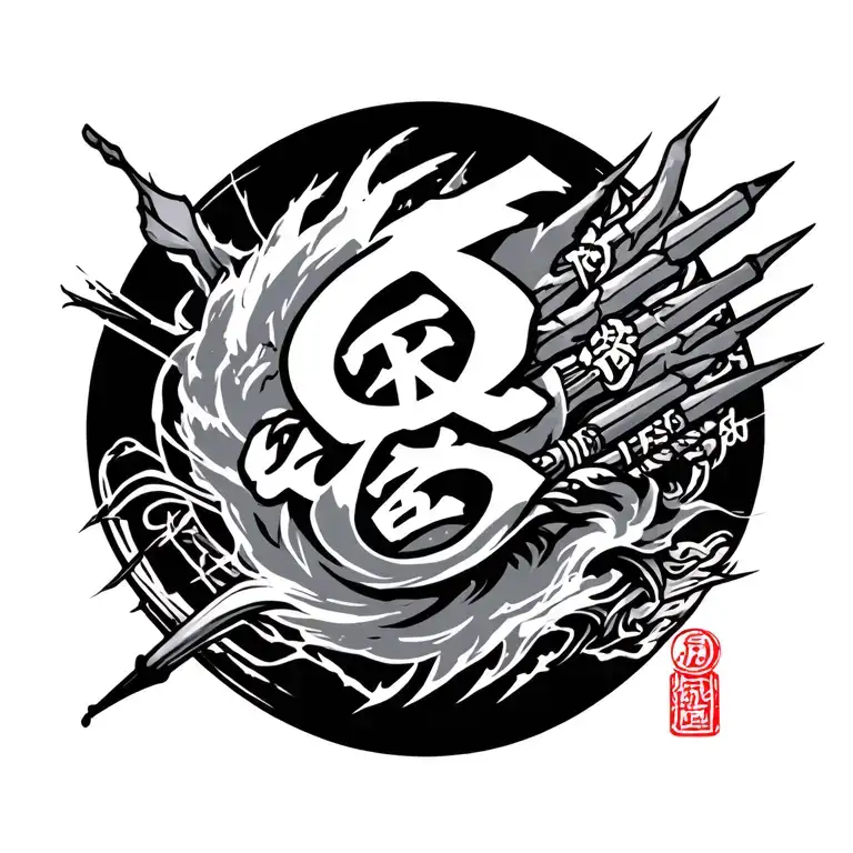 bushido code tattoo design idea