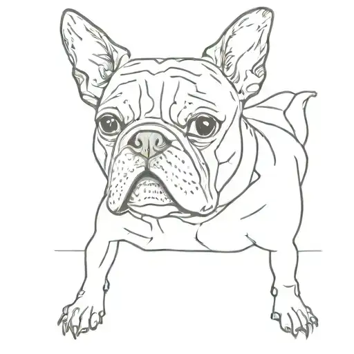 Boston terrier tattoo design idea