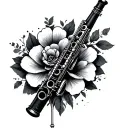 Clarinet tattoo design idea