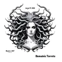 "June 24th 2023" Bryan and Dominic Torreto. fast and furious medusa bust tattoo design idea