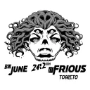 "June 24th 2023" Bryan and Dominic Torreto. fast and furious medusa bust tattoo design idea