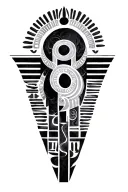 hieroglyph definition of eternal life and reincarnation tattoo design idea