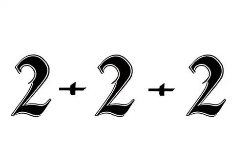 "2 2 2" tattoo design idea