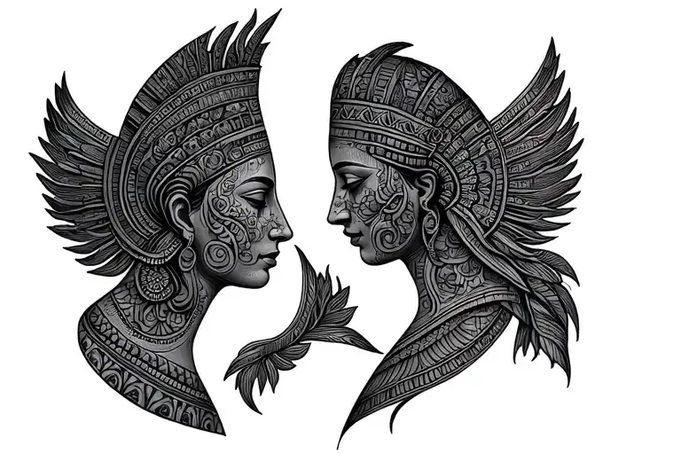 Sumerian Tattoos representing mothers tattoo design idea