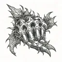knuckles and thorns tattoo design idea